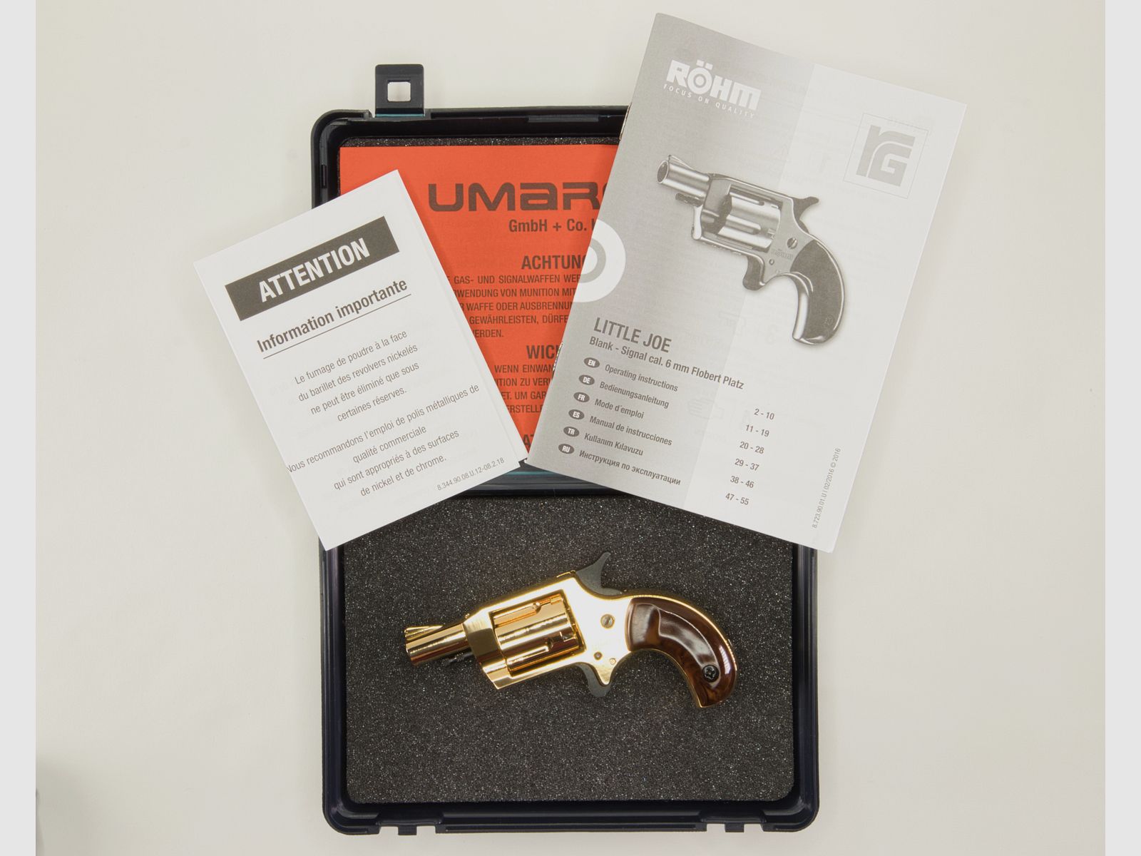 Röhm Little Joe Schreckschußrevolver Kaliber 6mm Flobert Gold Edition