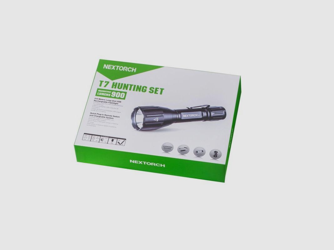 NEXTORCH Taschenlampe Jagdset T7 Version 2.0