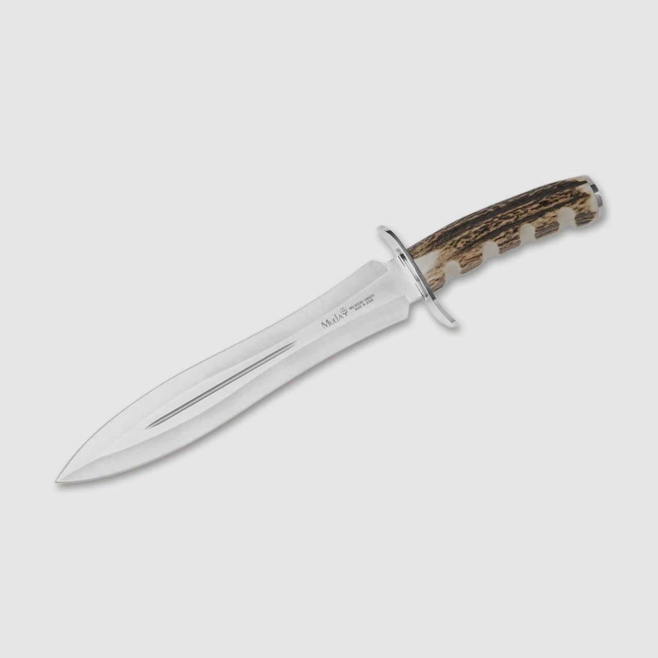 Hirschfänger BW-24A II Jagdmesser Hirschhorn-Griff