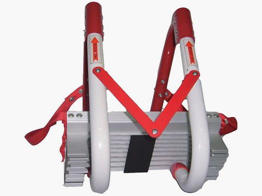 Escalera de rescate de 7,5 m con peldaños de aluminio