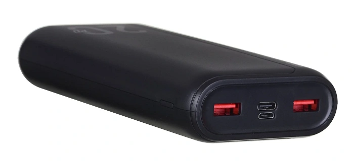 Powerbank Silicon Power QS15 20000mAh QC3.0+PD 2xUSB A, 1x mUSB + 1x USB C, czarny, zdjęcie 9 z 14