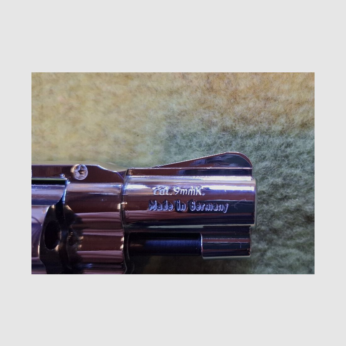 Sammler aufgepasst! Schreckschuss-Revolver Reck Chief Special Chrom (PTB 503), neuwertig ungeschossen einzigartig