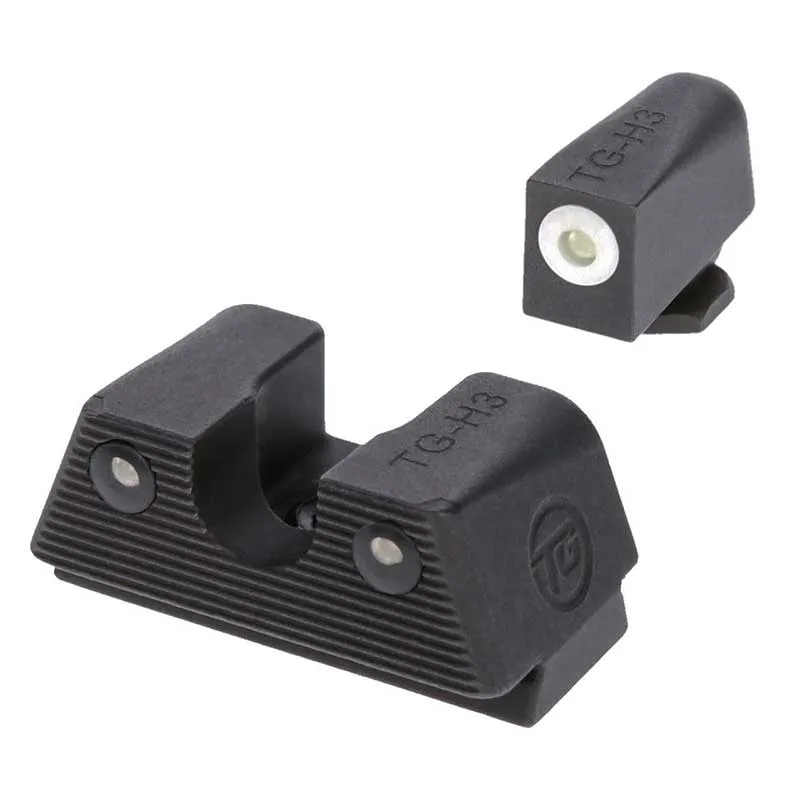 TruGlo - Tritium-X Tritium Sights - Glock 17/19 - Low - White Outline, image 1 of 2