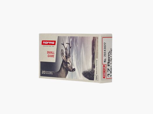Norma .17 Rem. V-Max 20 gr. - 20 pcs.