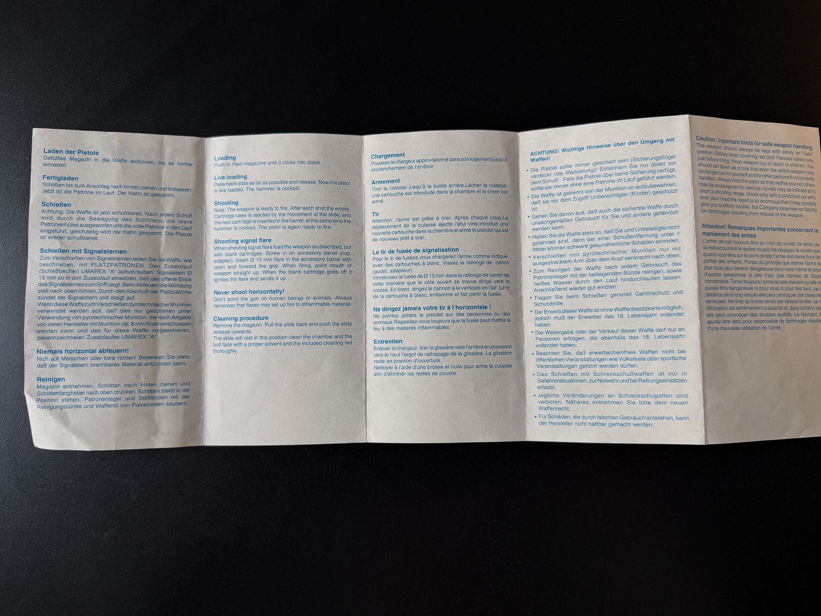 UMAREX Brigadier Cal. 8 Knall/blanc Schreckschusspistole