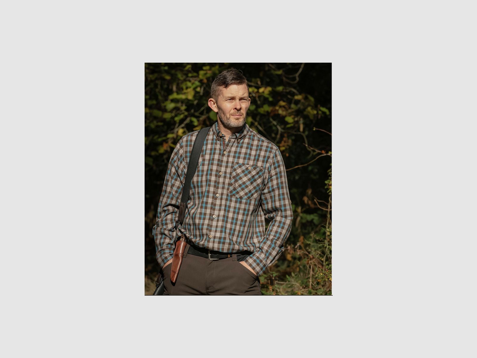 SHOOTERKING Moorland Shirt Lake Blue/Brown