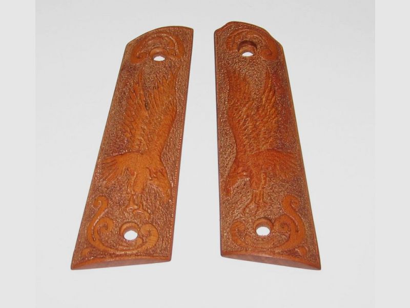 Holzgriffschalen mit Adler Gravur für Umarex Colt 1911 Neuware/Unbenutzt