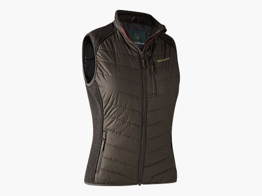 Deerhunter Lady Caroline Padded Waistcoat Brown Leaf 36