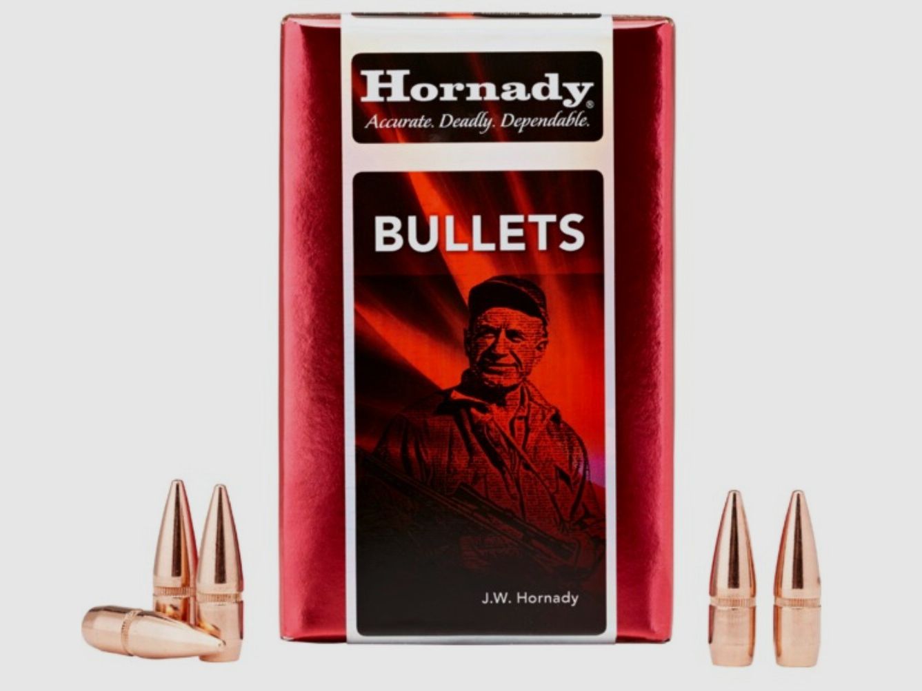 Hornady FMJ-BT .224 55 gr | Bullet with Cannelure #2267