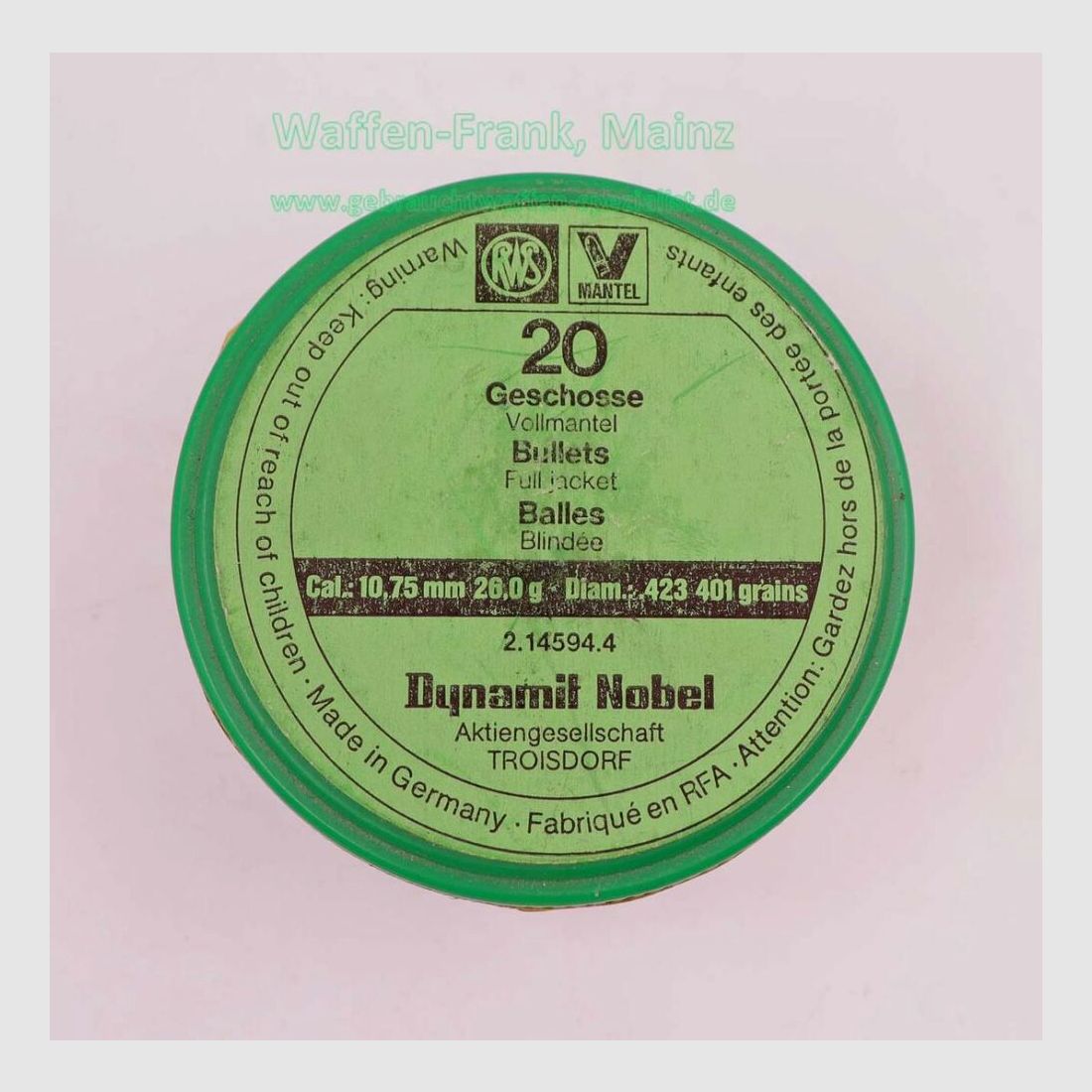 RWS (WZd.Fa.Rottweil) Büchsengeschosse