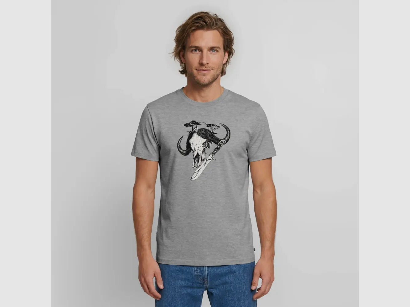 PUMA Men´s Premium T-Shirt „White Hunter – Big Game"
