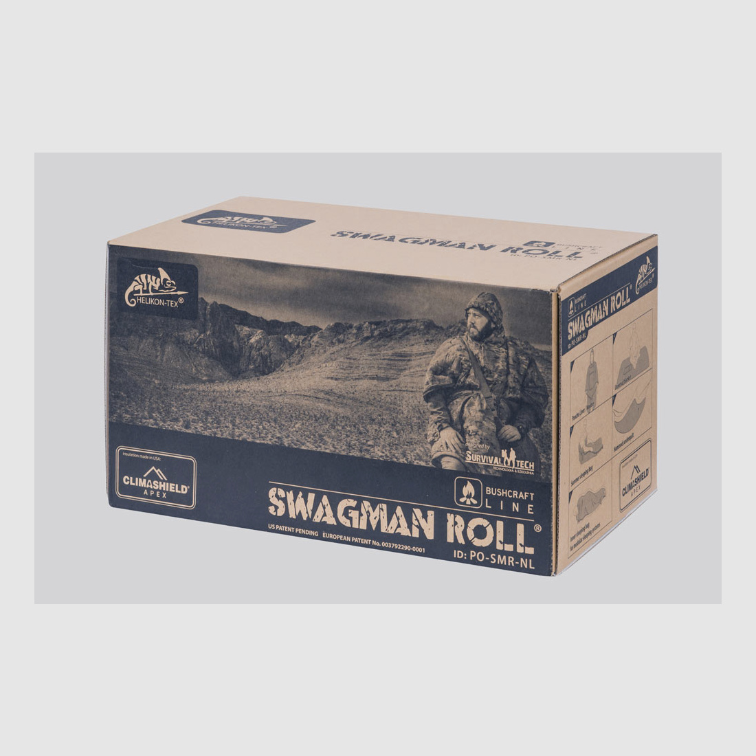 HELIKON-TEX SWAGMAN ROLL PONCHO CLIMASHIELD APEX AQUA BLUE