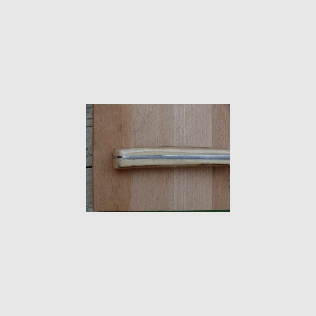 Handgefertigtes Jagdmesser, Stahl CPM 420V, Griffmaterial aus Mammutelfenbein