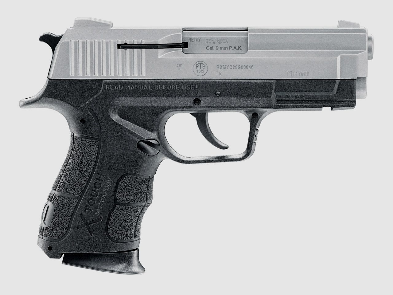 Schreckschuss Pistole Retay X TREME nickel Kaliber 9 mm P.A.K. (P18)