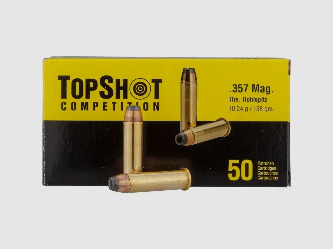 TopShot Competition .357 Magnum Teilmantel HP 10,2 g / 158 grs. / 50 Stk