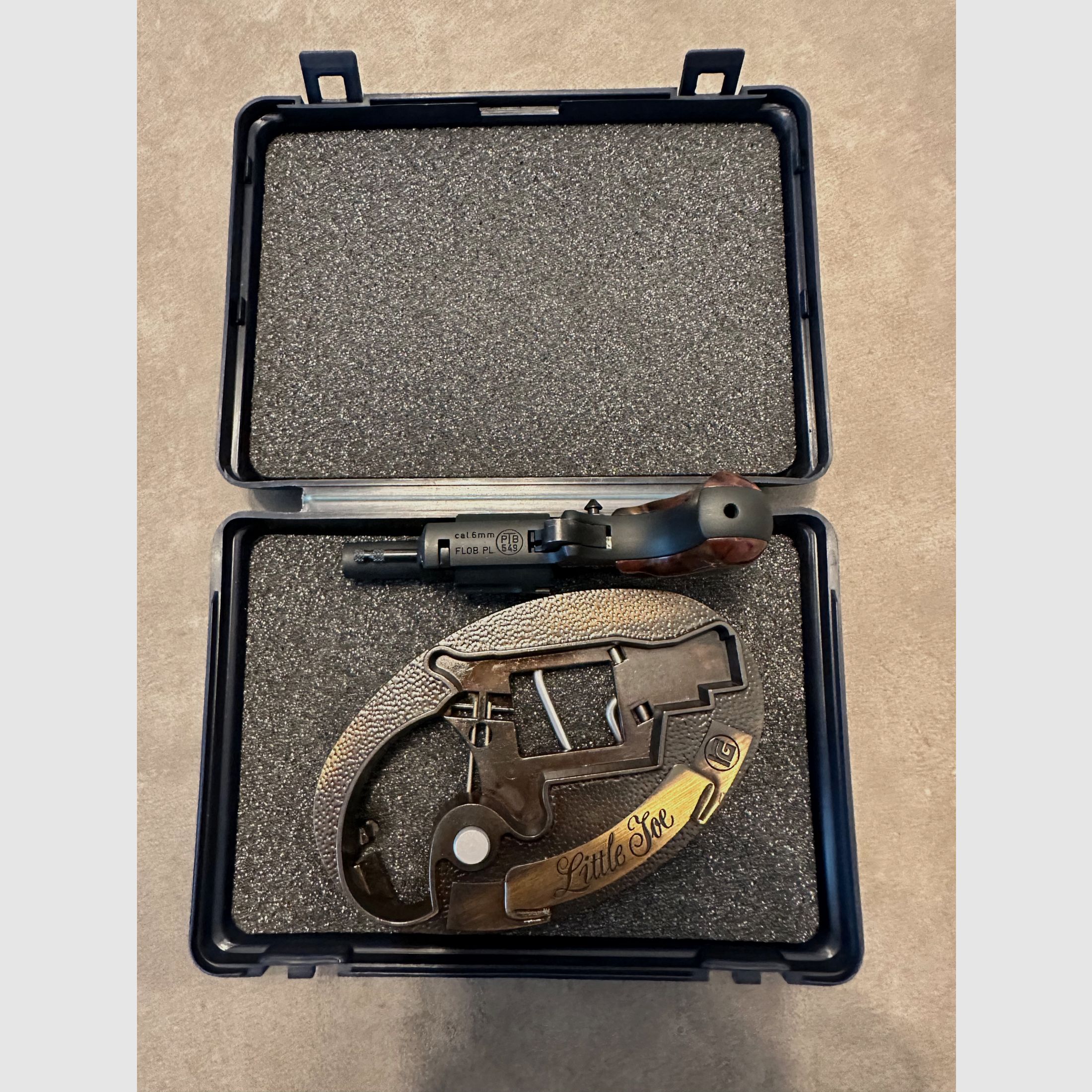 Röhm Little Joe browned met riemgesp Kaliber 6 mm Schreckschuss, afbeelding 4 van 8