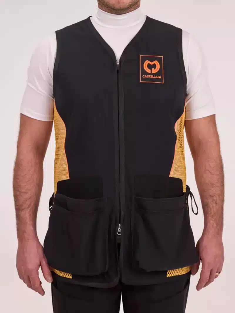 Castellani Airtech Sporting Vest Gold / Black