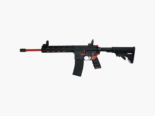 Tippmann Arms M4-22 REDLINE carabina semiautomatica a percussione anulare, cal. .22 LR, canna da 406 mm/16"