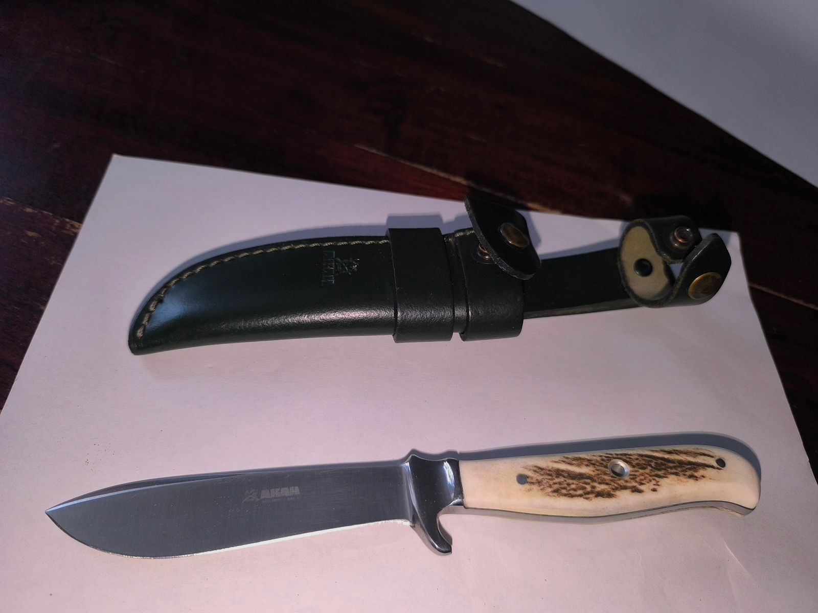 AKAH Jagdnicker mit Drop Point Klinge 