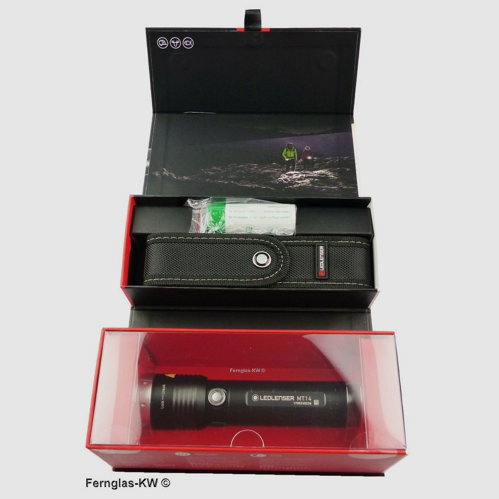 Ledlenser 500844 Geschenk Box LED Akku Taschenlampe MT14 Leuchtkraft 1000 Lumen