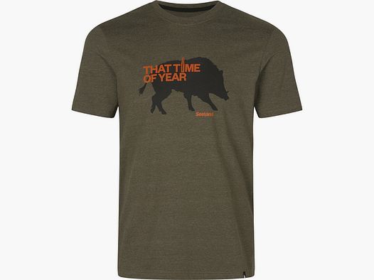 Seeland That Time Pine green melange T-shirt