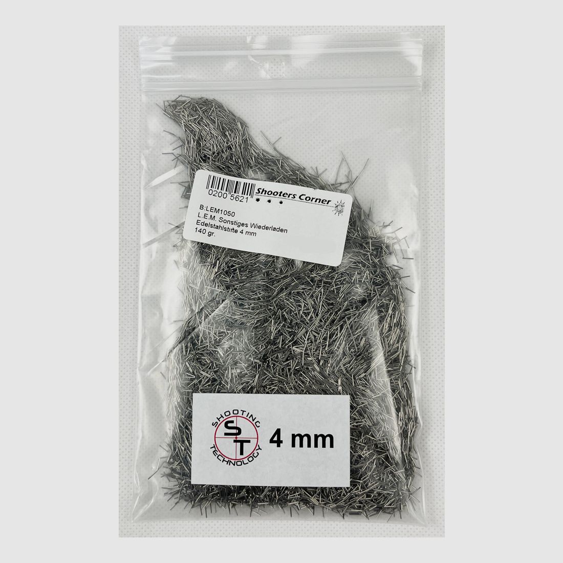L.E.M. Edelstahlstifte 4 mm 140 gr.
