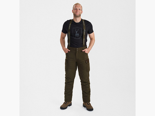 Deerhunter Eagle Pantalones de Invierno Masculinos Tarmac Verde 48