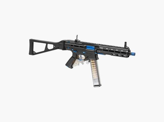 G&G PCC45 G2 mit ETU in Schwarz/Blau Airsoft Frei ab 18 - S-AEG -F-