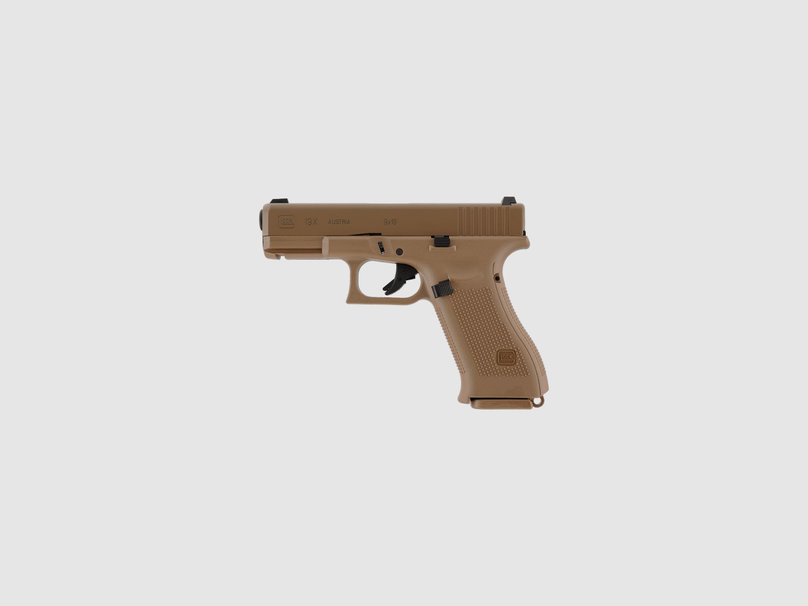 Glock 19X - Metal Slide, GBB 6mm BB - Coyote - VfC