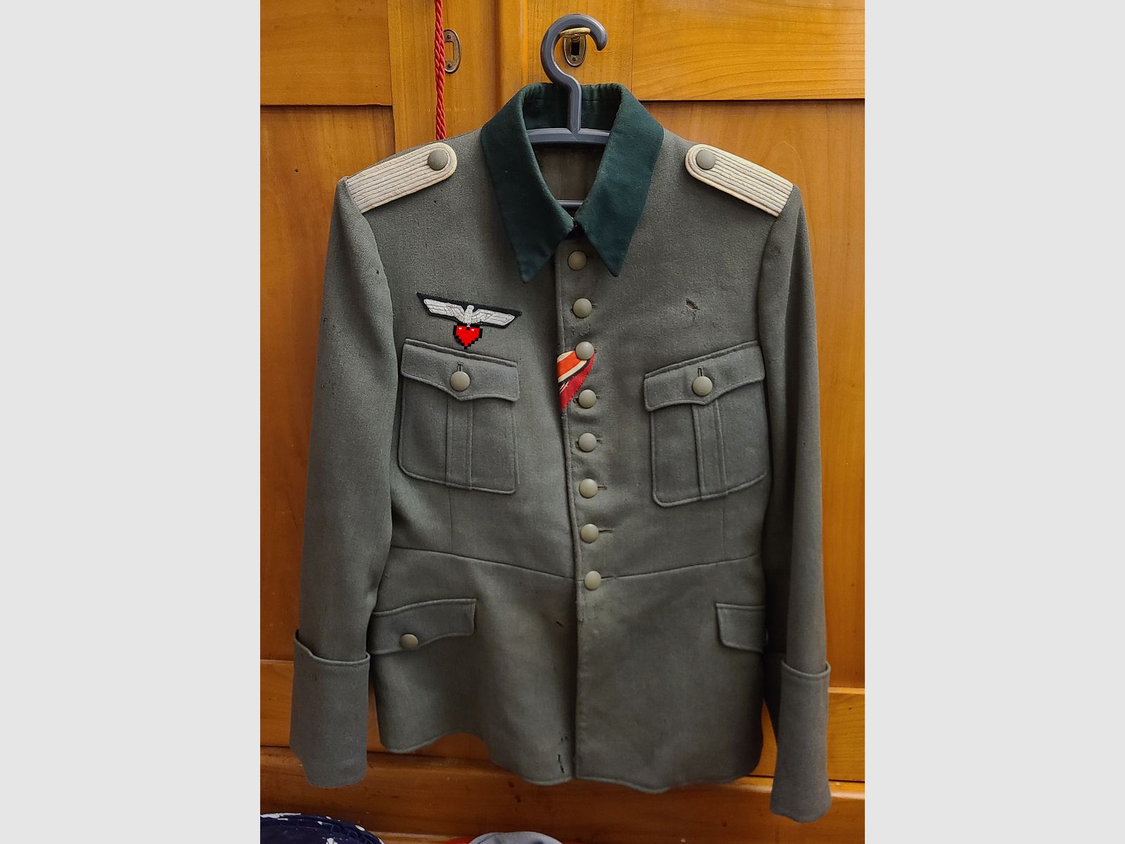 Uniforme Wehrmacht chaqueta 100% original hallazgo de desván