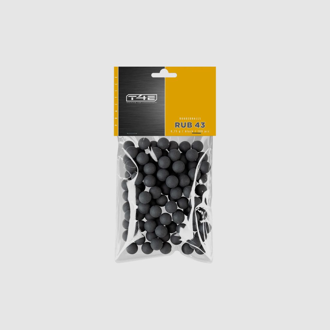 PACKUNG MIT 100 KUGELN KALIBER T4E RB PRAC-SERIES 43 GUMMI, Bild 2 von 2