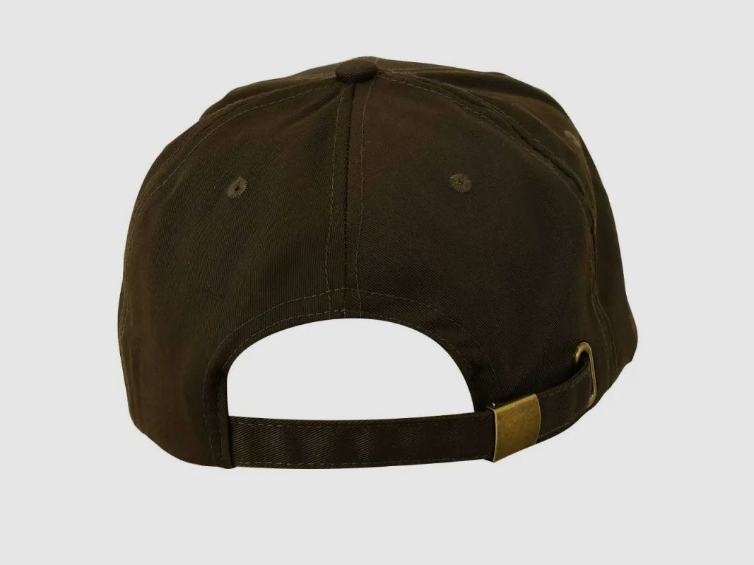 Gorra cómoda bordada de jabalí de tejido transpirable marrón, imagen 9 de 11