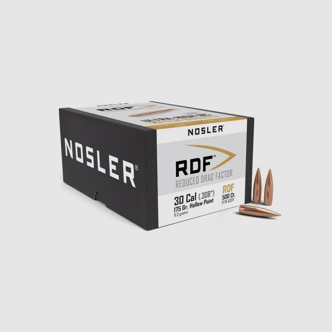 POCISKI NOSLER .308 RDF 11,3G / 175GR 500SZT