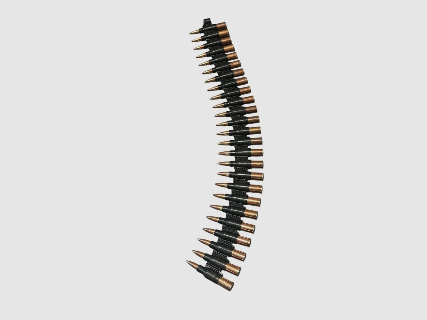 Decommissioning 7.62x54R copper-plated steel case | 25 cartridges on decay belt / cartridge belt