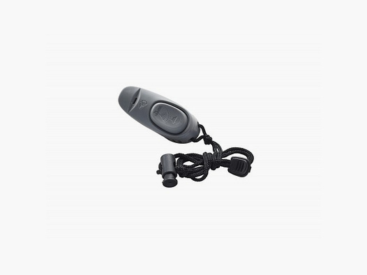Hunter Clicker 2in1 mit Umhängeband Kunststoff Grau