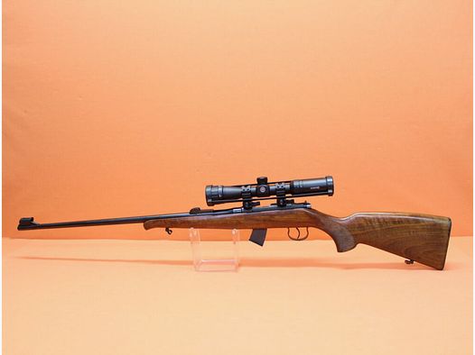 Zbrojovka Brno repeating rifle .22lr Zbrojovka Brno 2-E: 63cm barrel, front sight holder with bar sight/sight protection, sliding sight missing(!), system sleeve with 11mm prism rail, wooden stock with fish skin/strap brackets, 10-shot magazine