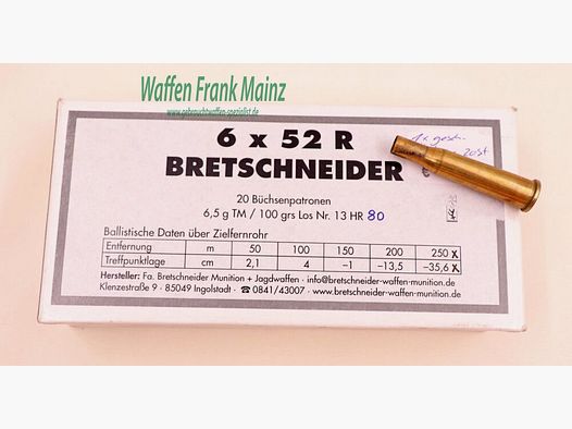 Bretschneider, Ingolstadt Rifles Largos Casquillos