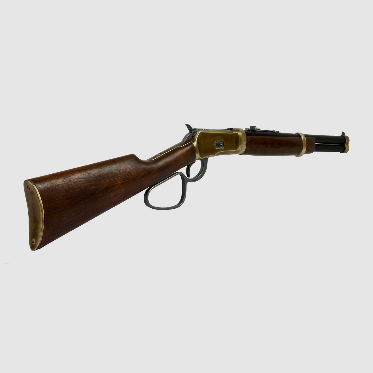 Deko Westerngewehr Kolser Winchester Mod. 92 Carbine USA 1892 realistisches Repetieren mit HĂĽlsenauswurf LĂ¤nge 82 cm messing