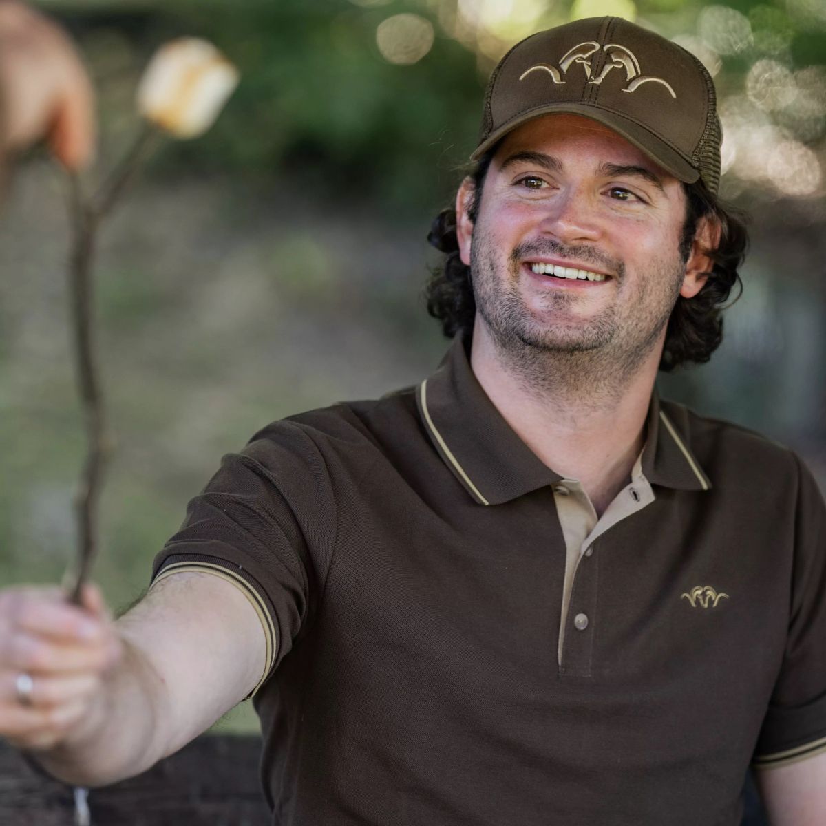 BLASER Polo Shirt pour hommes 22 Marron foncé