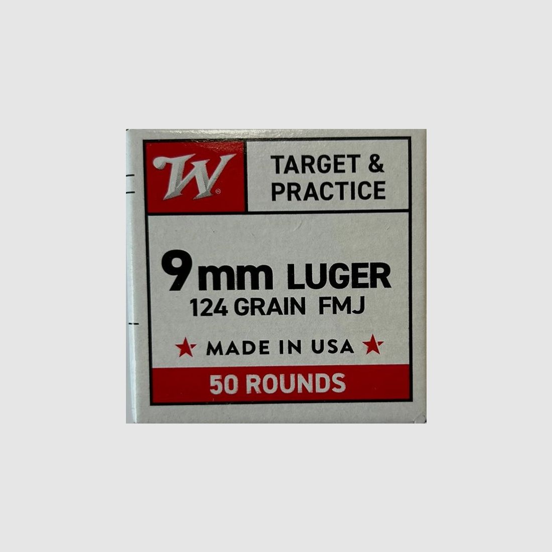 Winchester 9mm luger FMJ 124grs - 50 Schuss