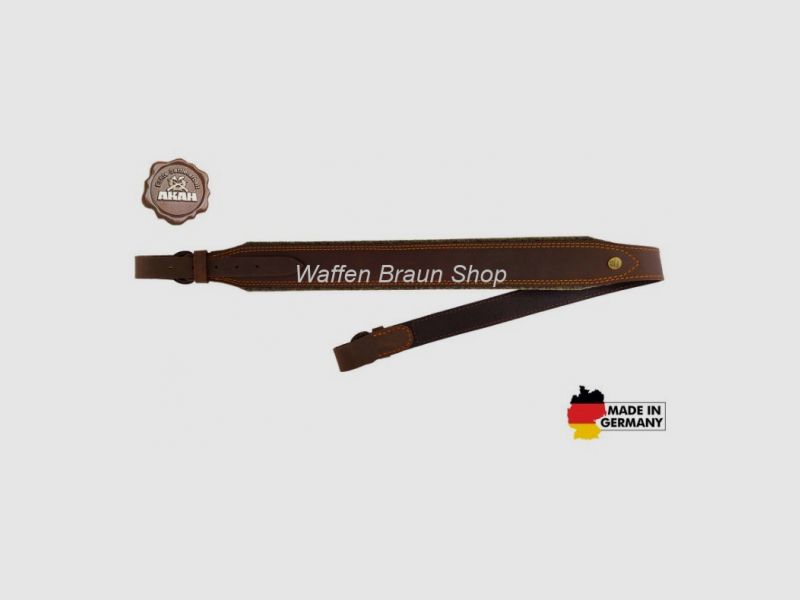 AKAH Gewehrriemen Pull-up Leder mit Wollfilz