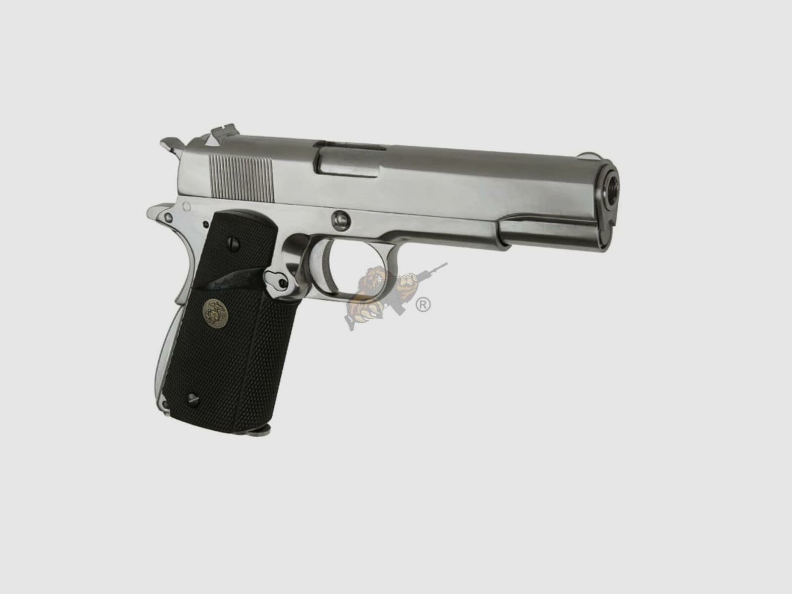 M1911 MEU Full Metal, GBB Silber -F-, billede 1 af 7