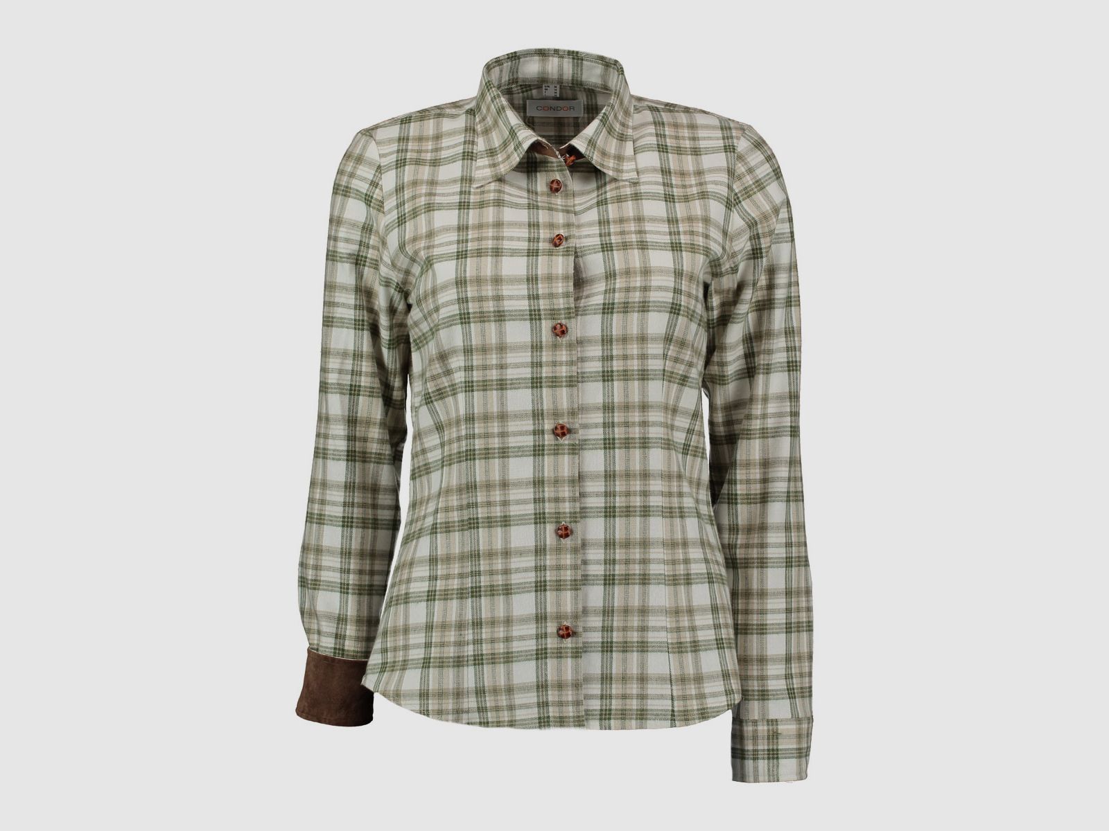 Tom Collins Women's Checked Flannel Shirt – Olive, image 1 of 2