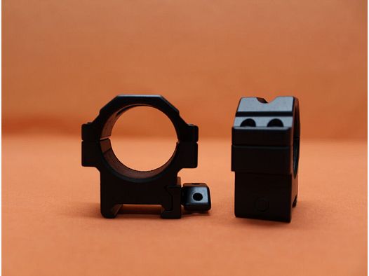UTG - Leapers UTG QD Montageringe 30mm Low (RG2W3104) Twist Lock Alu schwarz für Picatinnyprofil BH=10mm