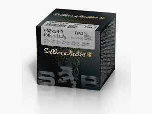7,62x54R S&B FMJ (Packung mit 50 Stück)
