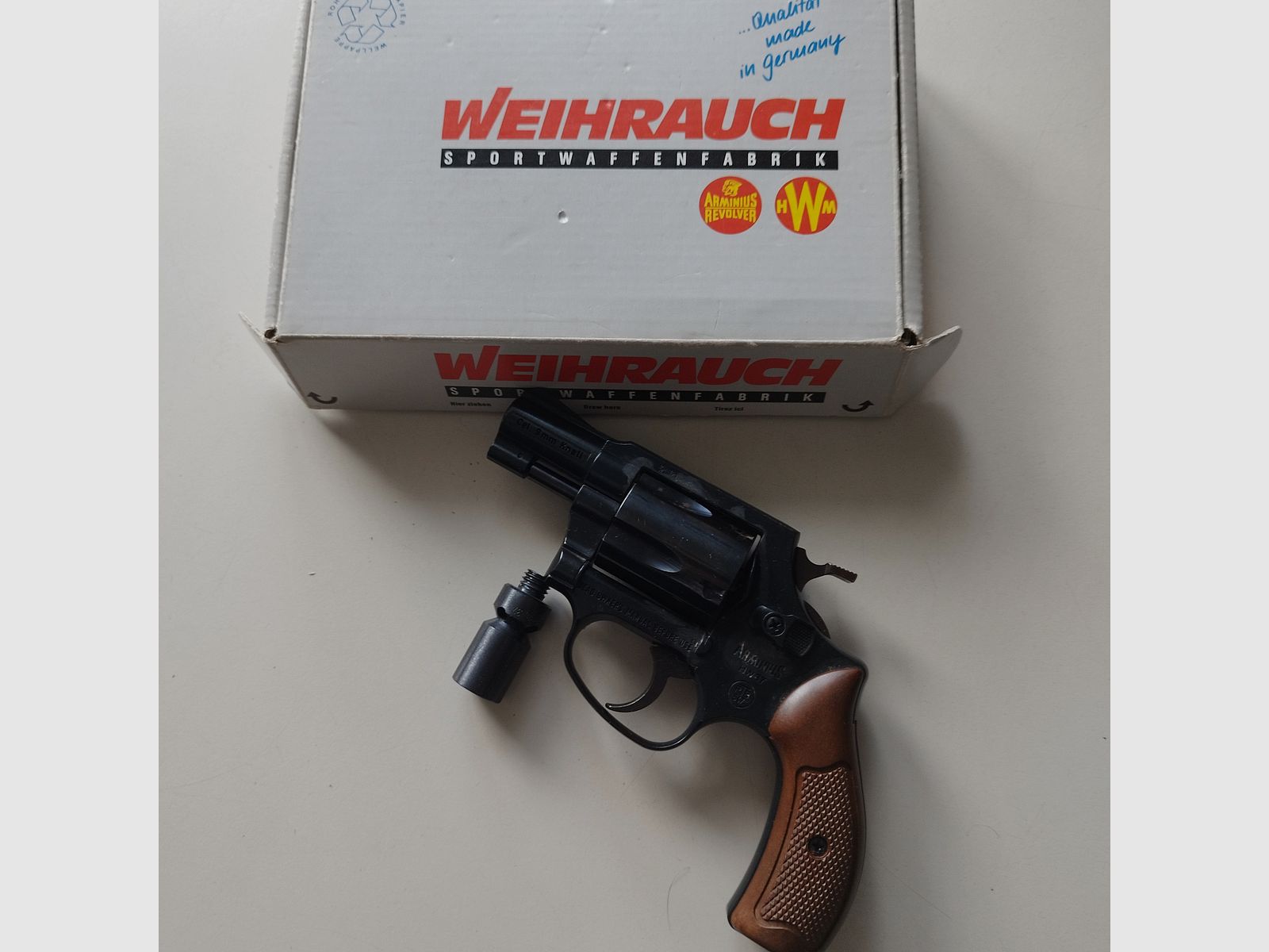 Weihrauch Arminius HW 37 - 9mm blank - SRS revolver with box PTB