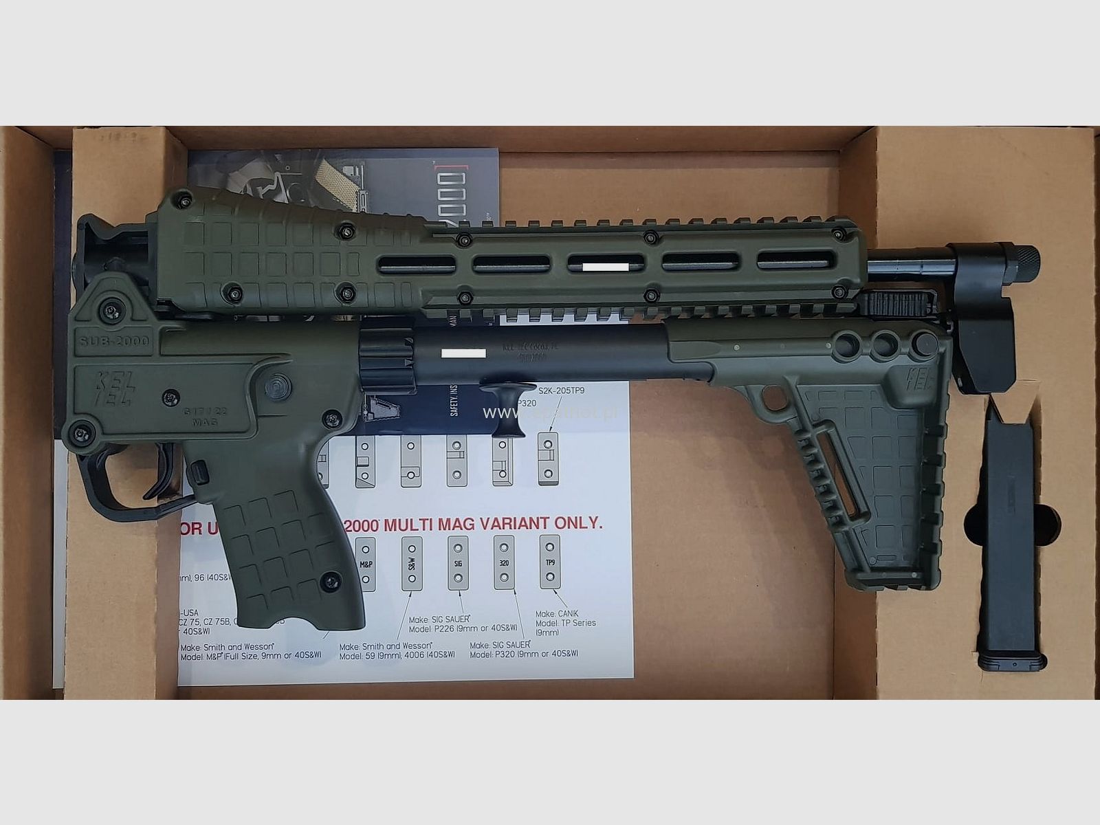 Carabina KEL-TEC SUB 2000 Gen. 2 cal. 9x19mm, immagine 6 di 6