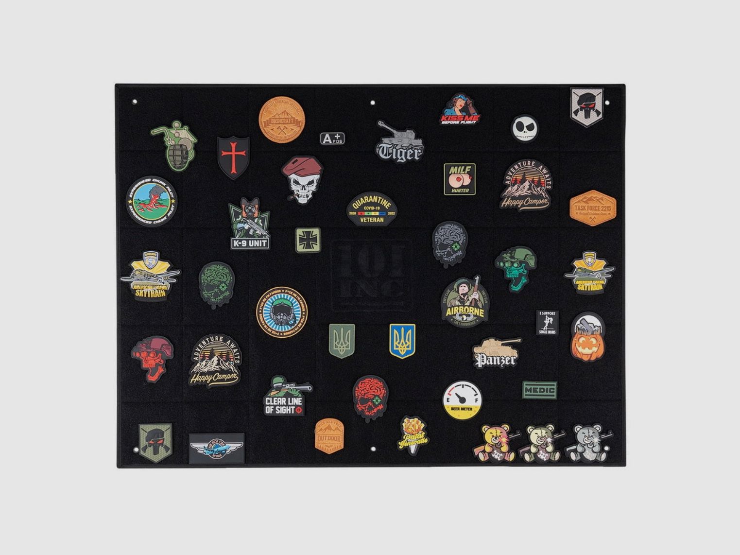 Velcro-Patch- und Abzeichenmatte 75x100 cm SCHWARZ, Bild 2 von 3