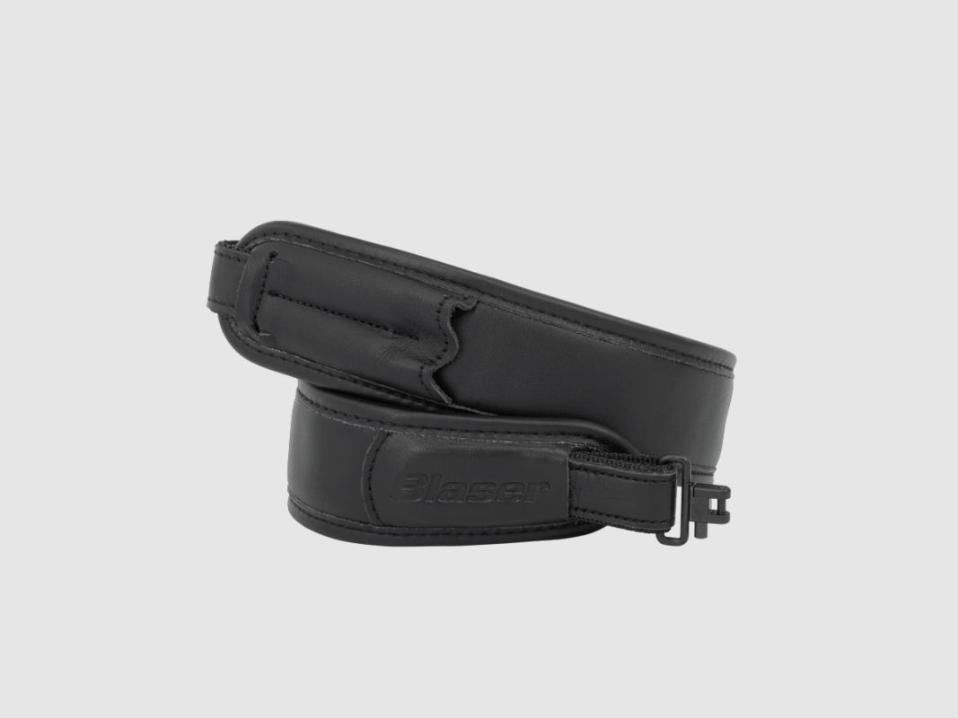 Blaser Gewehrriemen Leder Schwarz