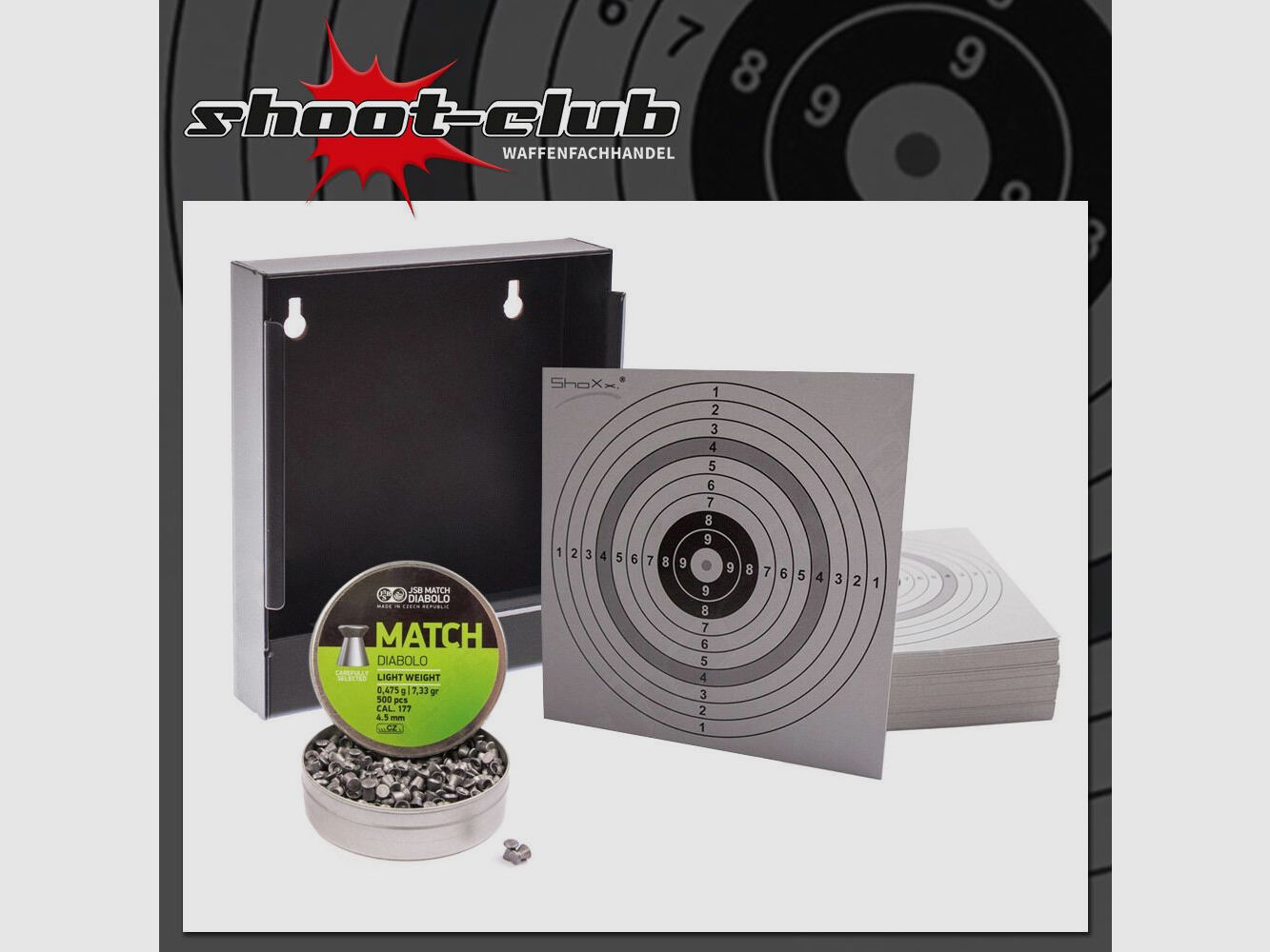 xxx Kugelfang + 120 Zielscheiben + JSB Match Diabolos Kal. 4,5